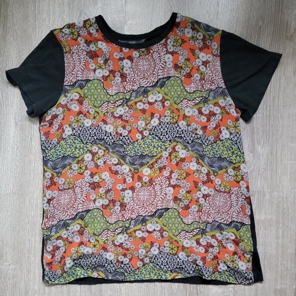 PROENZA SCHOULER 100% Silk Short Sleeve Top - Picture 4 of 6